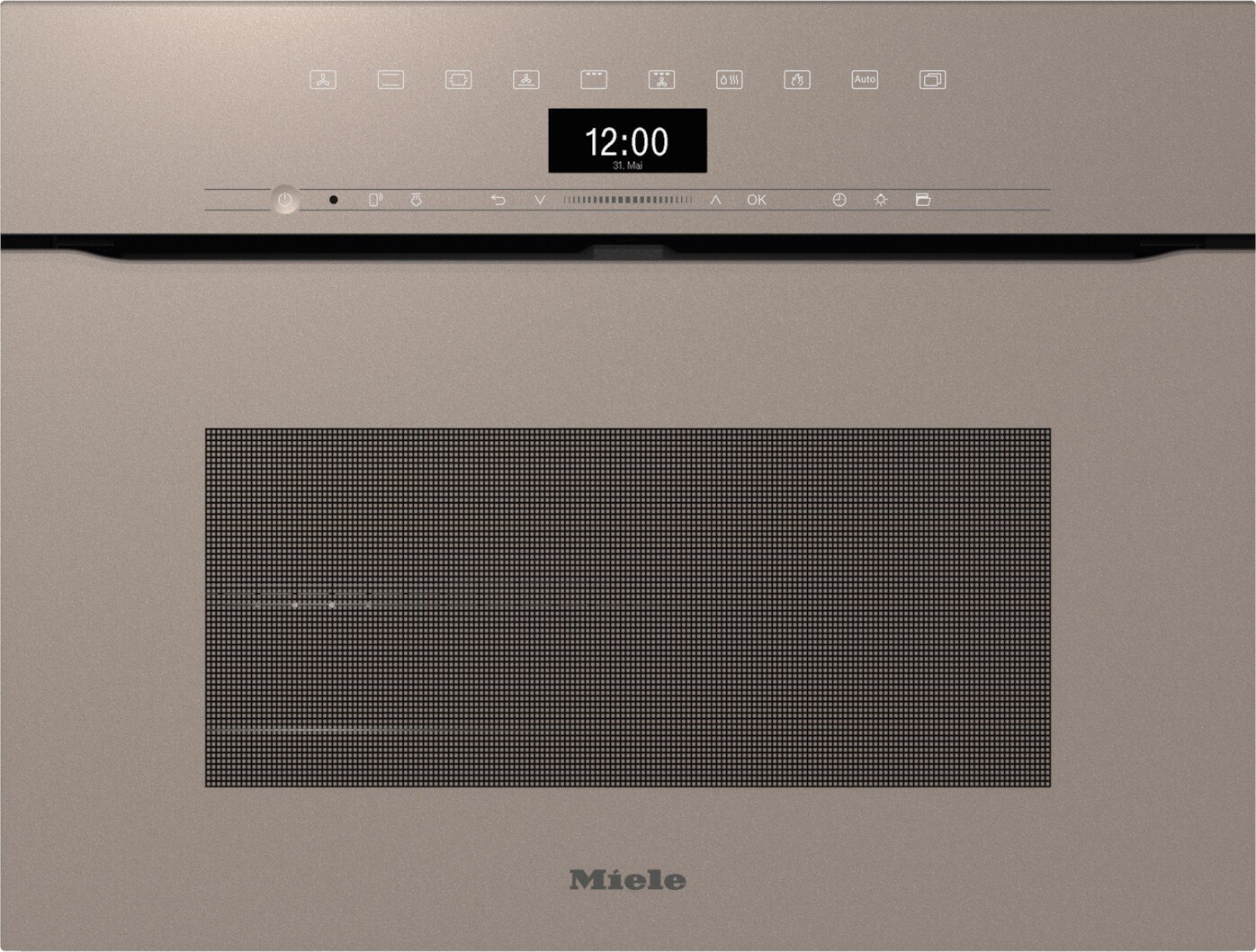 Духовой шкаф электрический без ручек Miele H 7440 BPX бежевый перламутровый